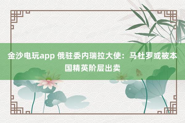 金沙電玩app 俄駐委內(nèi)瑞拉大使：馬杜羅或被本國(guó)精英階層出賣